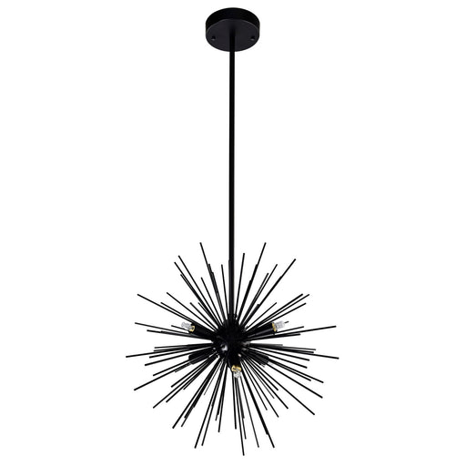 CWI Lighting 1034P16-6-101 Savannah Six Light Chandelier Black Alt 1.jpg