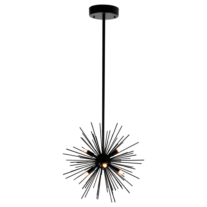 CWI Lighting 1034P16-6-101 Savannah Six Light Chandelier Black Alt 2.jpg