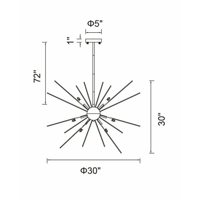 CWI Lighting 1034P30-9-101 Savannah Nine Light Chandelier Black Alt 4.jpg