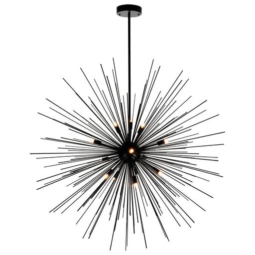 CWI Lighting 1034P40-14-101 Savannah 14 Light Chandelier Black Alt 1.jpg