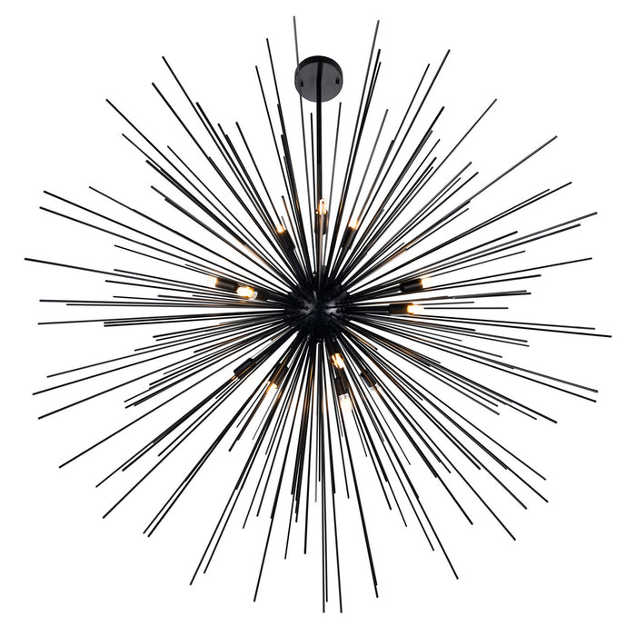 CWI Lighting 1034P40-14-101 Savannah 14 Light Chandelier Black Alt 3.jpg