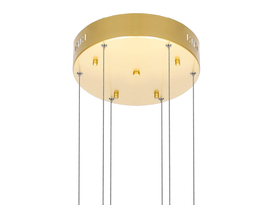 CWI Lighting 1245P32-602 Millipede LED Chandelier Satin Gold Alt 1.jpg