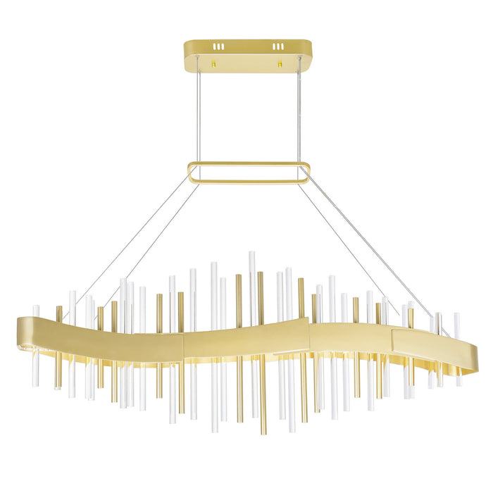 CWI Lighting 1245P40-602 Millipede LED Chandelier Satin Gold Alt 5.jpg