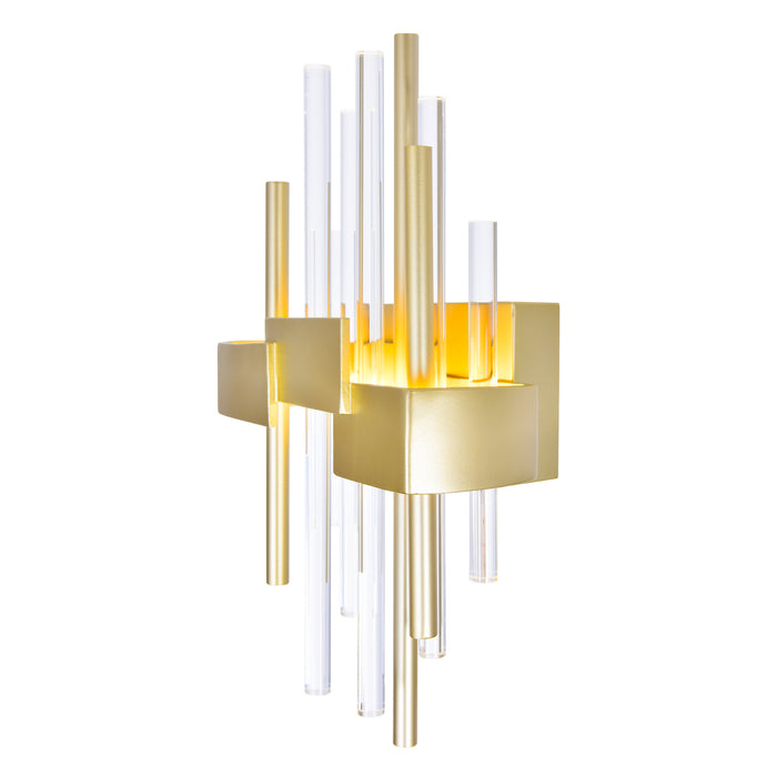 CWI Lighting 1245W7-1-602 Millipede LED Wall Sconce Satin Gold Alt 4.jpg