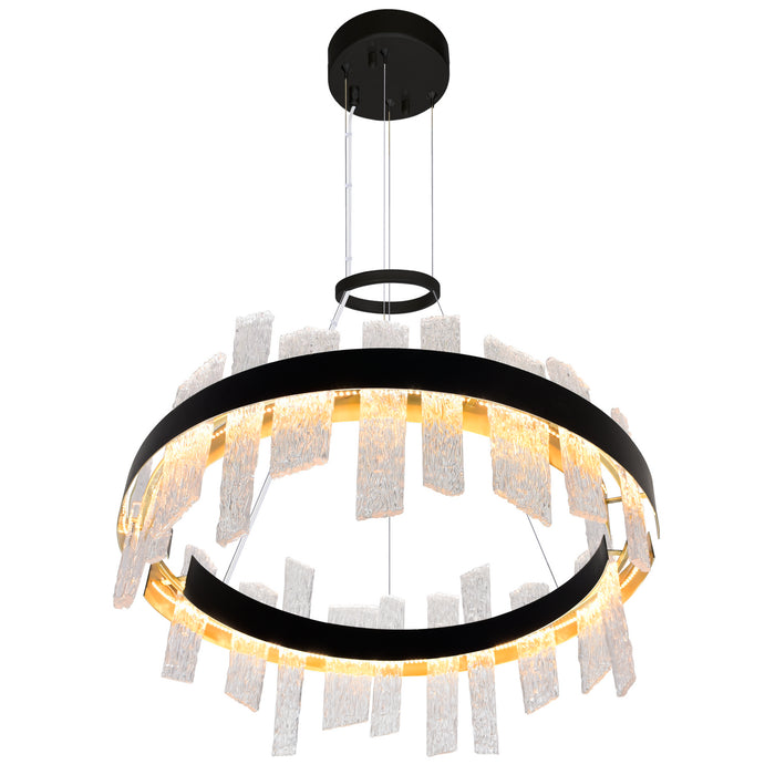 CWI Lighting 1246P32-101 Guadiana LED Chandelier Black & Satin Gold Alt 2.jpg