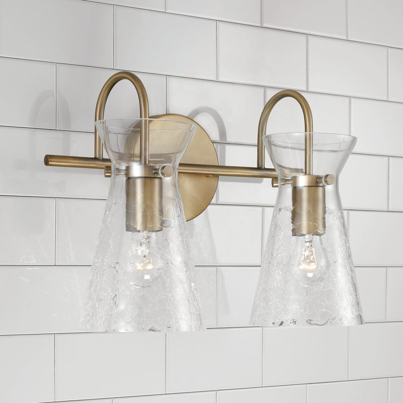 Capital Lighting 142421AD Mila Two Light Vanity, Aged Brass Alternate Image 2.jpg
