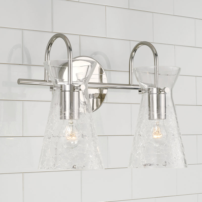 Capital Lighting 142421PN Mila Two Light Vanity, Polished Nickel Alternate Image 2.jpg