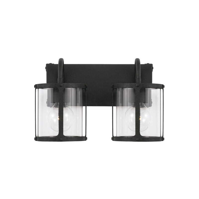 Capital Lighting 144921BI-527 Brennen Two Light Vanity, Black Iron Alternate Image 3.jpg