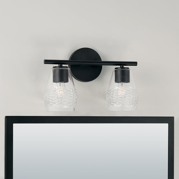 Capital Lighting 145021MB-524 Dena Two Light Vanity, Matte Black Alternate Image 2.jpg