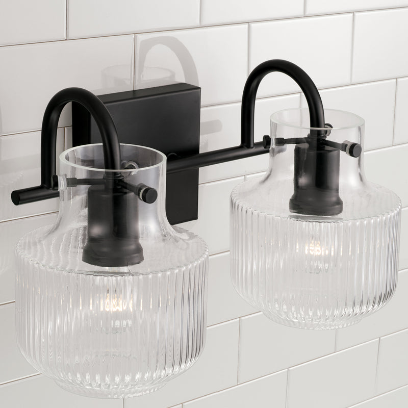 Capital Lighting 145121MB Nyla Two Light Vanity, Matte Black Alternate Image.jpg