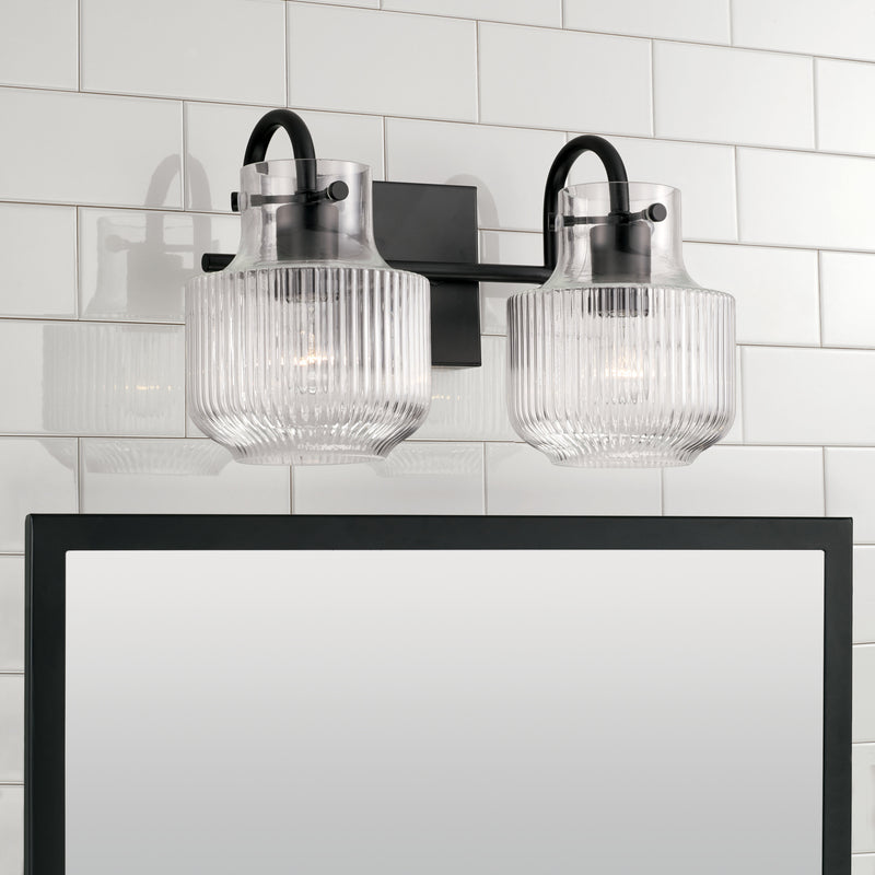 Capital Lighting 145121MB Nyla Two Light Vanity, Matte Black Alternate Image 2.jpg