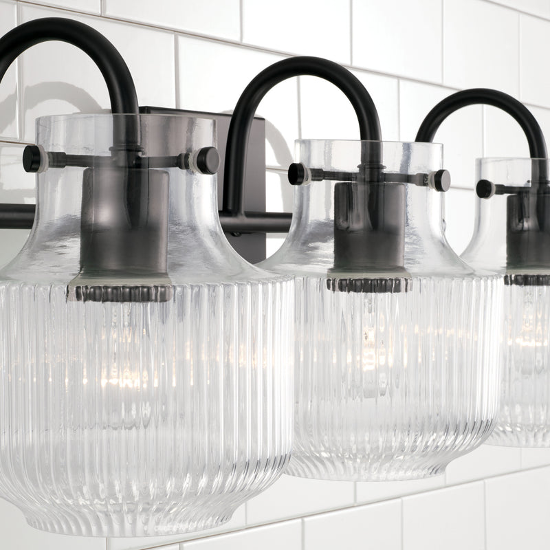 Capital Lighting 145131MB Nyla Three Light Vanity, Matte Black Alternate Image.jpg