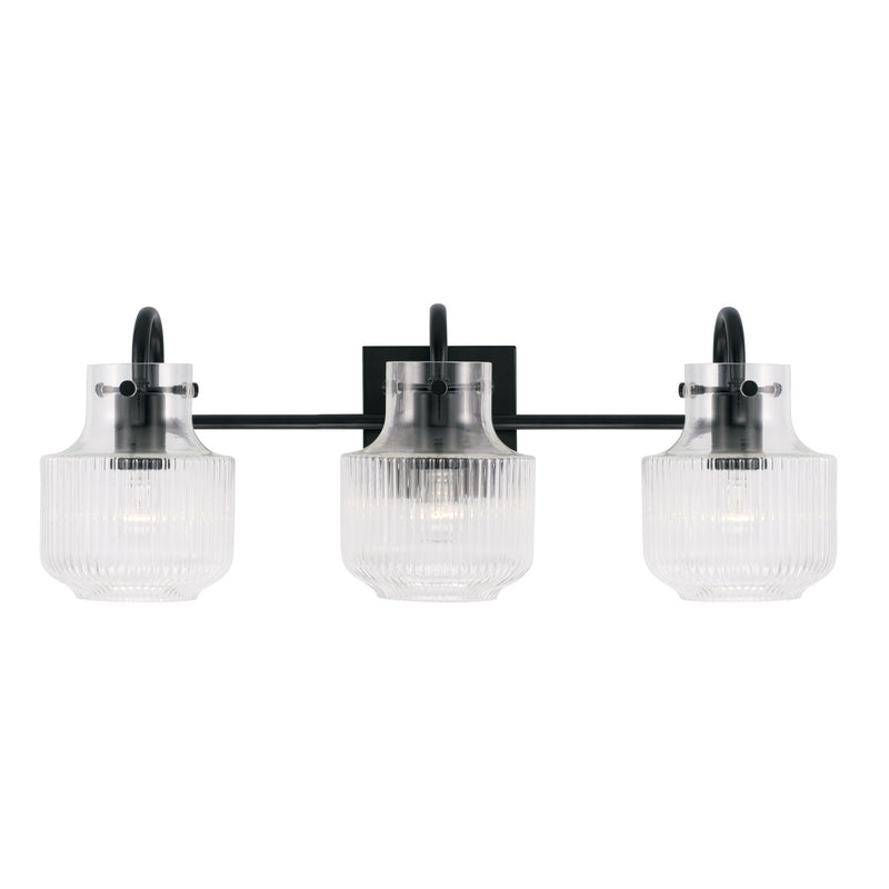 Capital Lighting 145131MB Nyla Three Light Vanity, Matte Black Alternate Image 3.jpg