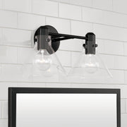 Capital Lighting 145821MB-528 Greer Two Light Vanity, Matte Black Alternate Image 2.jpg