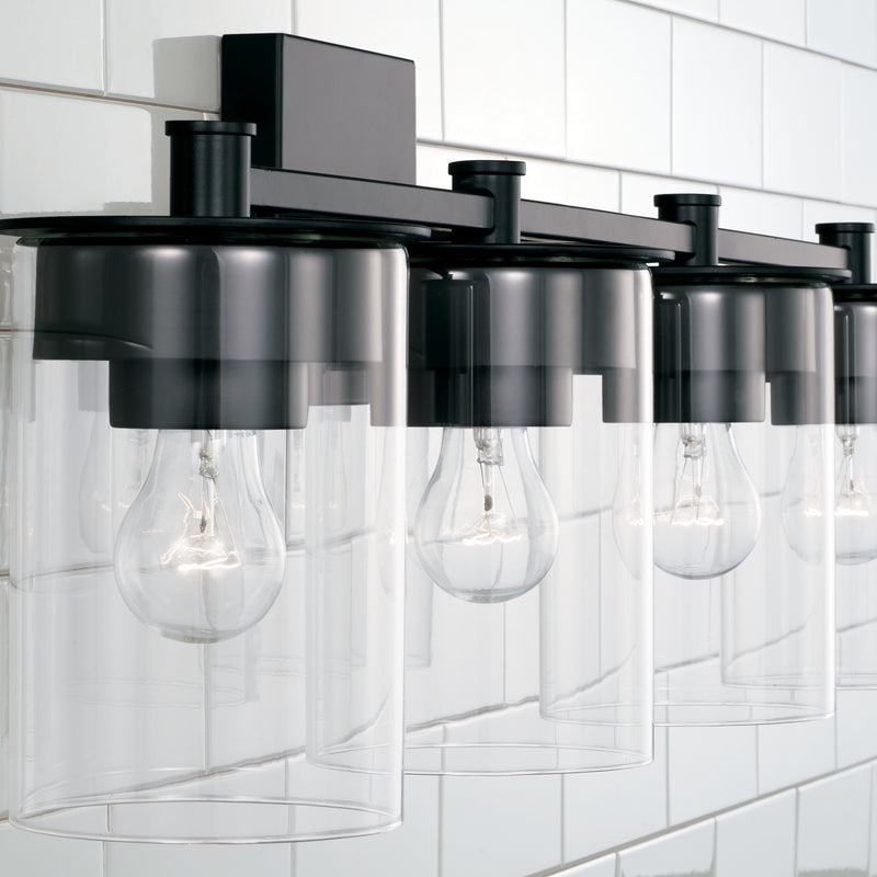 Capital Lighting 146841MB-532 Mason Four Light Vanity, Matte Black Alternate Image.jpg