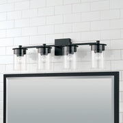 Capital Lighting 146841MB-532 Mason Four Light Vanity, Matte Black Alternate Image 2.jpg