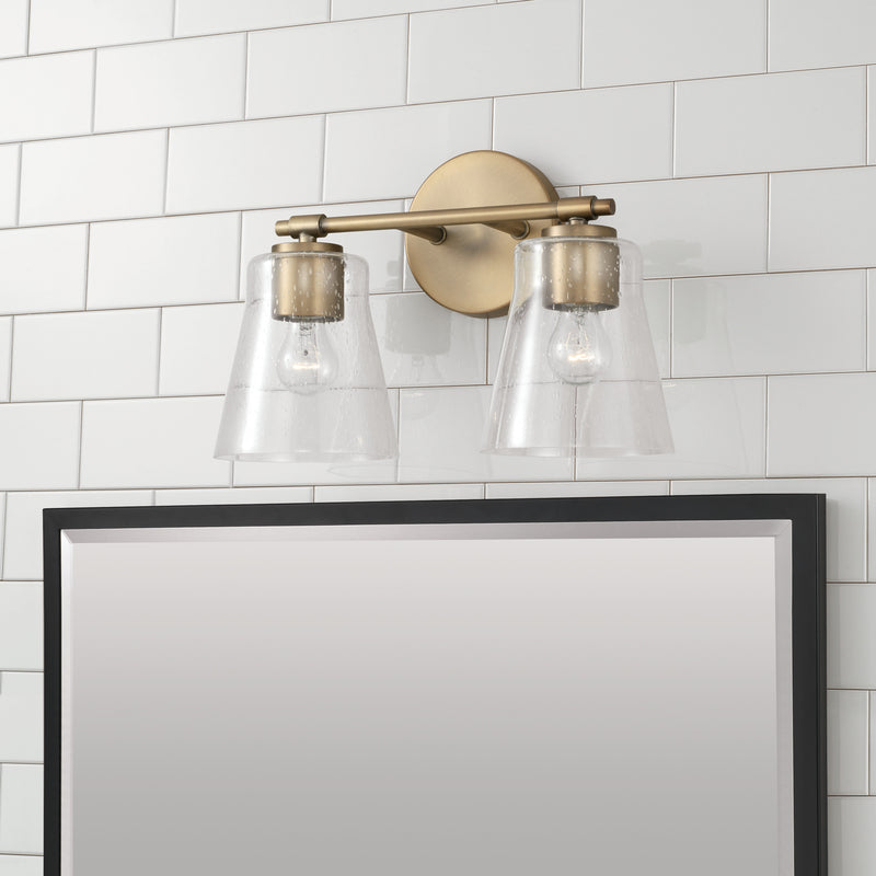 Capital Lighting 146921AD-533 Baker Two Light Vanity, Aged Brass Alternate Image 2.jpg