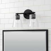 Capital Lighting 146921MB-533 Baker Two Light Vanity, Matte Black Alternate Image 2.jpg