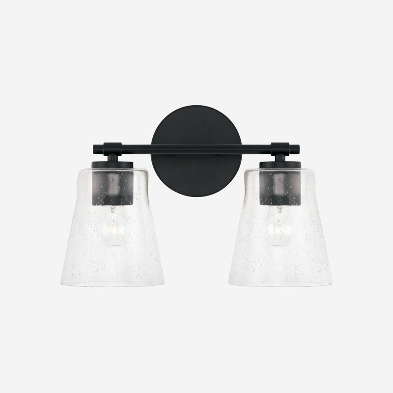Capital Lighting 146921MB-533 Baker Two Light Vanity, Matte Black Alternate Image 3.jpg