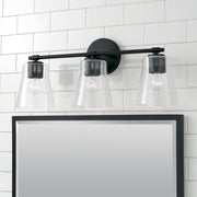 Capital Lighting 146931MB-533 Baker Three Light Vanity, Matte Black Alternate Image 2.jpg