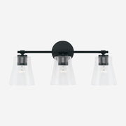 Capital Lighting 146931MB-533 Baker Three Light Vanity, Matte Black Alternate Image 3.jpg