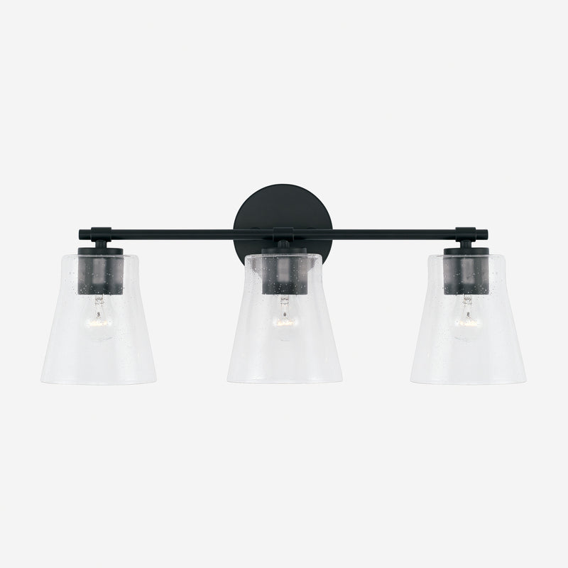 Capital Lighting 146931MB-533 Baker Three Light Vanity, Matte Black Alternate Image 3.jpg