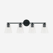 Capital Lighting 146941MB-533 Baker Four Light Vanity, Matte Black Alternate Image 3.jpg
