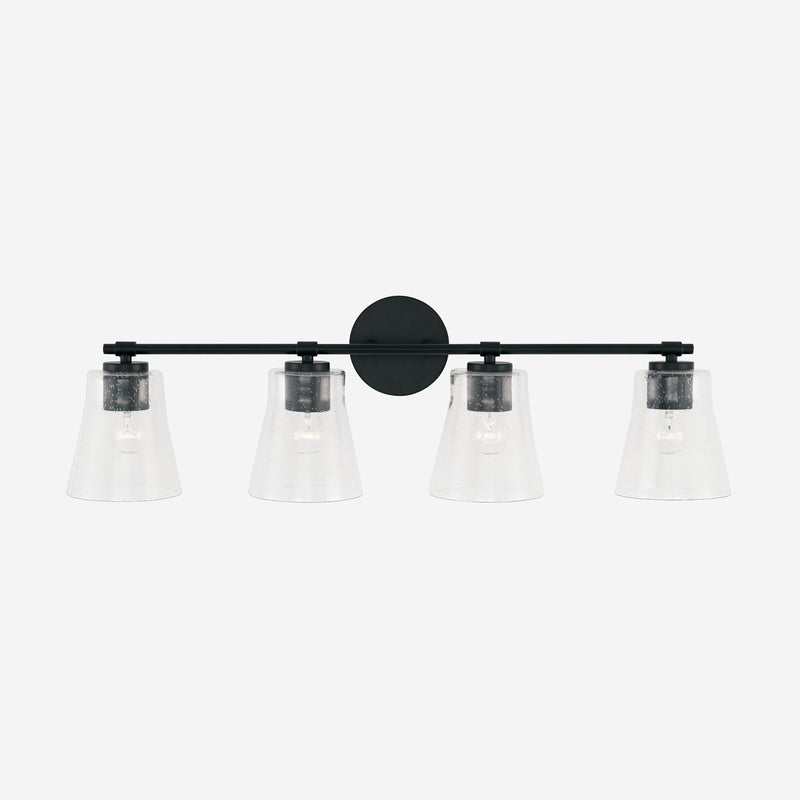 Capital Lighting 146941MB-533 Baker Four Light Vanity, Matte Black Alternate Image 3.jpg