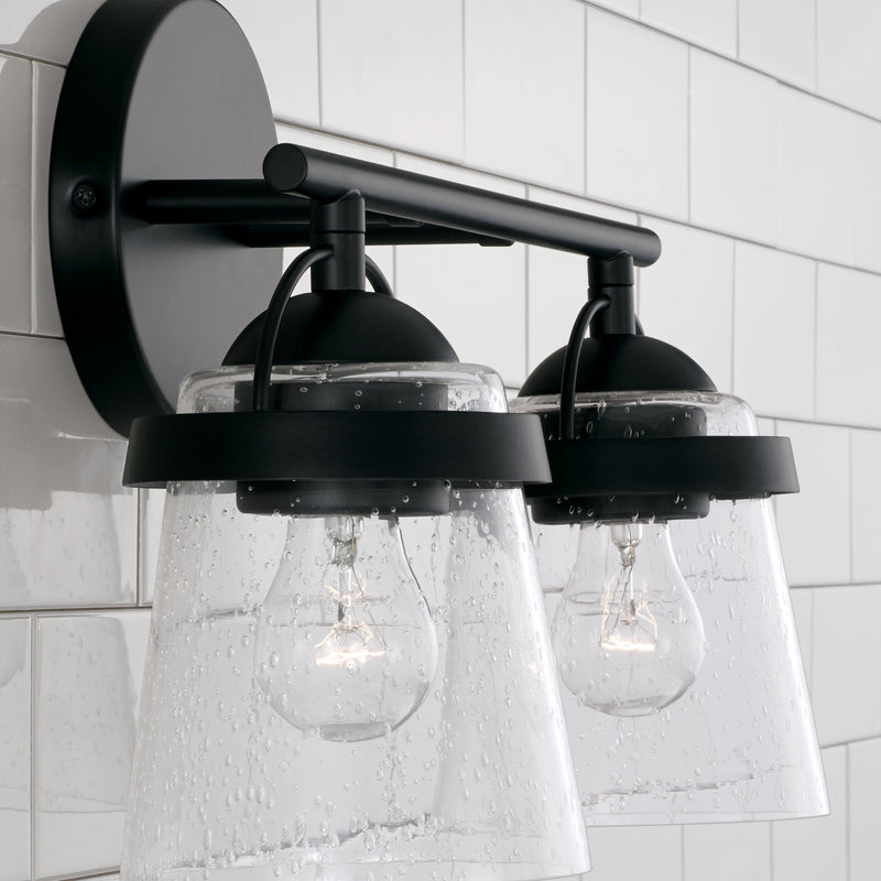 Capital Lighting 147021MB-534 Madison Two Light Vanity, Matte Black Alternate Image.jpg