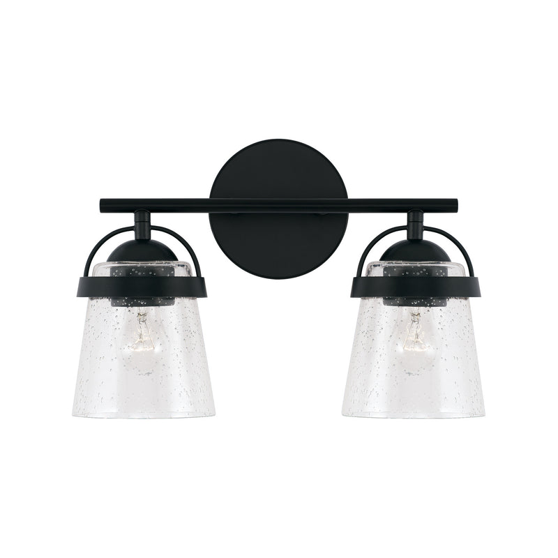 Capital Lighting 147021MB-534 Madison Two Light Vanity, Matte Black Alternate Image 3.jpg