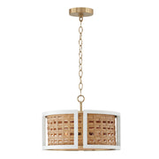 Capital Lighting 244341WM Lola Four Light Semi-Flush Mount, Flat White and Matte Brass Alternate Image.jpg