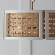 Capital Lighting 244341WM Lola Four Light Semi-Flush Mount, Flat White and Matte Brass Alternate Image.jpg