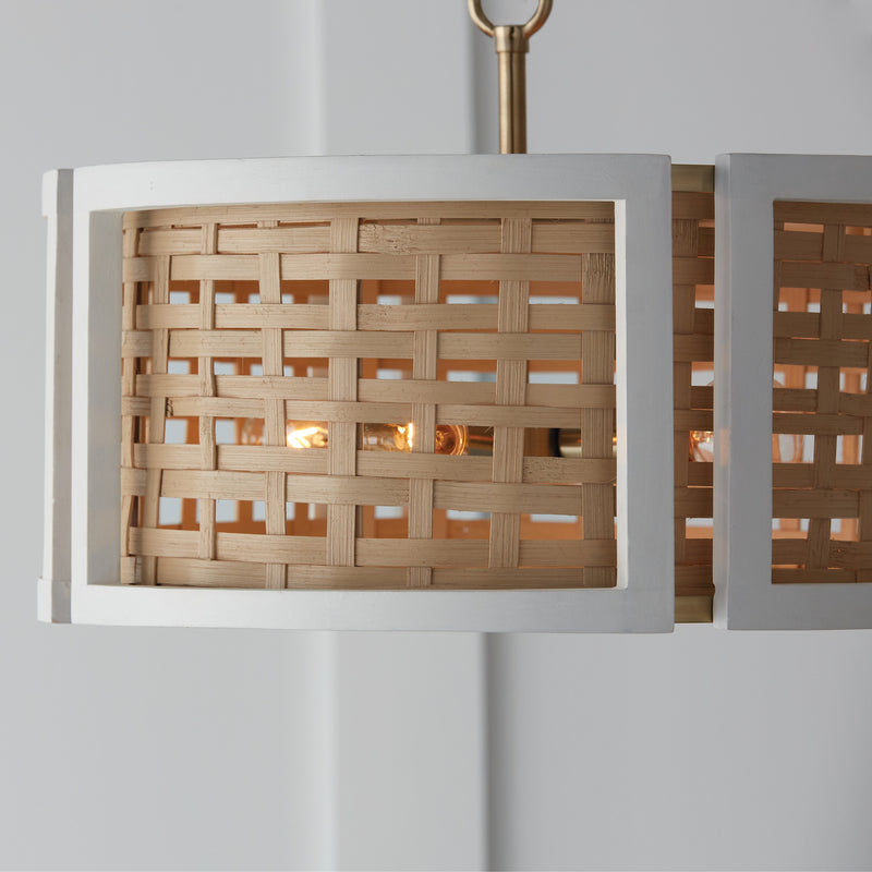 Capital Lighting 244341WM Lola Four Light Semi-Flush Mount, Flat White and Matte Brass Alternate Image.jpg