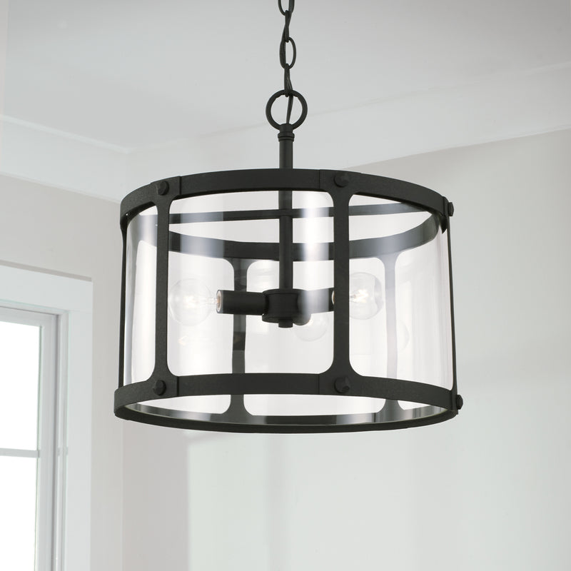 Capital Lighting 244931BI Brennen Three Light Semi-Flush Mount, Black Iron Alternate Image 3.jpg