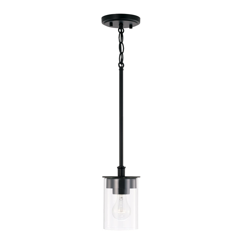 Capital Lighting 246811MB-532 Mason One Light Semi-Flush Mount, Matte Black Alternate Image.jpg