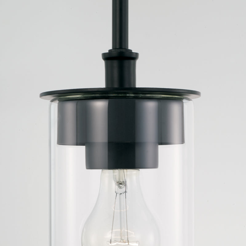Capital Lighting 246811MB-532 Mason One Light Semi-Flush Mount, Matte Black Alternate Image 2.jpg
