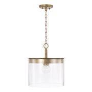 Capital Lighting 246812AD Mason One Light Semi-Flush Mount, Aged Brass Alternate Image.jpg