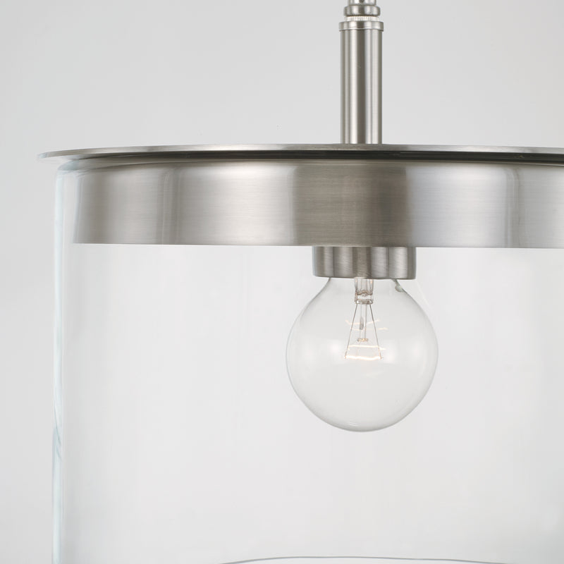 Capital Lighting 246812BN Mason One Light Semi-Flush Mount, Brushed Nickel Alternate Image 2.jpg