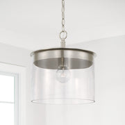 Capital Lighting 246812BN Mason One Light Semi-Flush Mount, Brushed Nickel Alternate Image 3.jpg