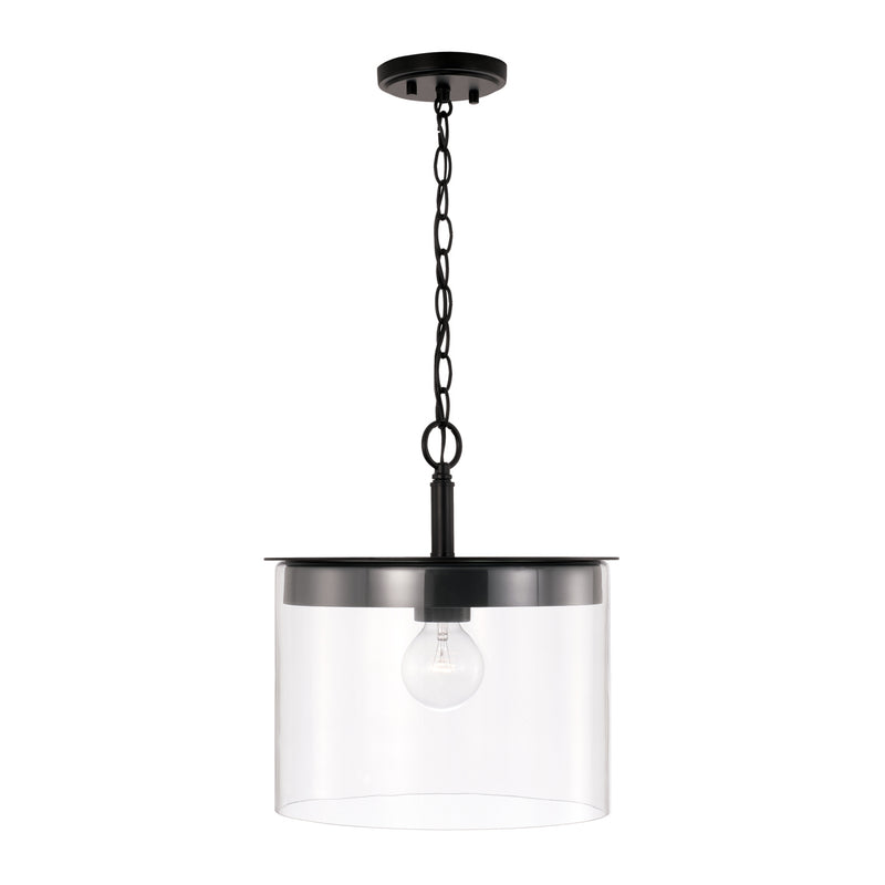 Capital Lighting 246812MB Mason One Light Semi-Flush Mount, Matte Black Alternate Image.jpg
