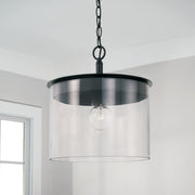 Capital Lighting 246812MB Mason One Light Semi-Flush Mount, Matte Black Alternate Image 3.jpg