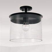 Capital Lighting 246812MB Mason One Light Semi-Flush Mount, Matte Black Alternate Image 4.jpg