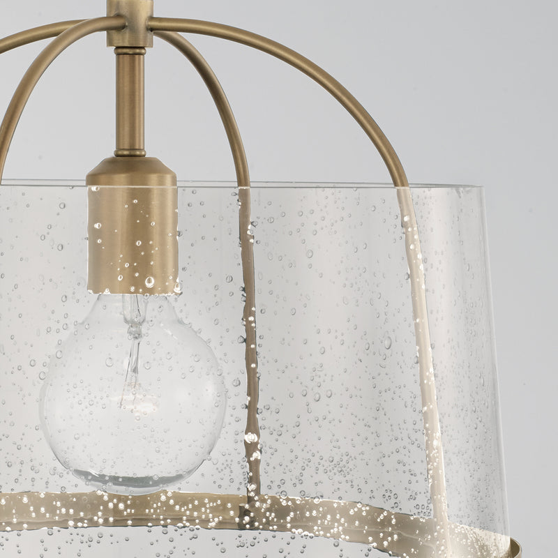 Capital Lighting 247011AD Madison One Light Semi-Flush Mount, Aged Brass Alternate Image 2.jpg