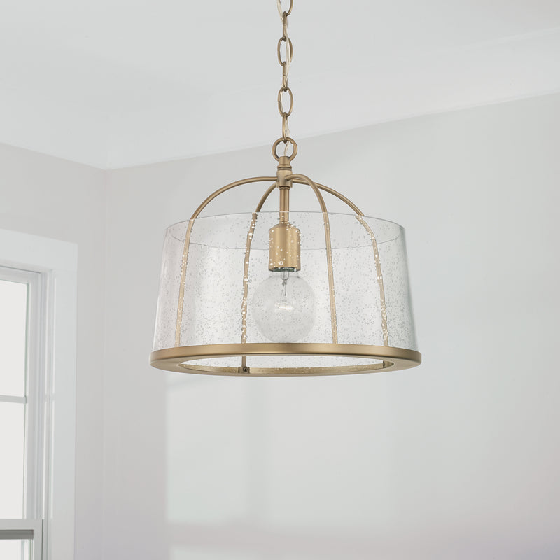 Capital Lighting 247011AD Madison One Light Semi-Flush Mount, Aged Brass Alternate Image 3.jpg