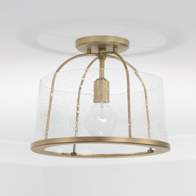Capital Lighting 247011AD Madison One Light Semi-Flush Mount, Aged Brass Alternate Image 4.jpg