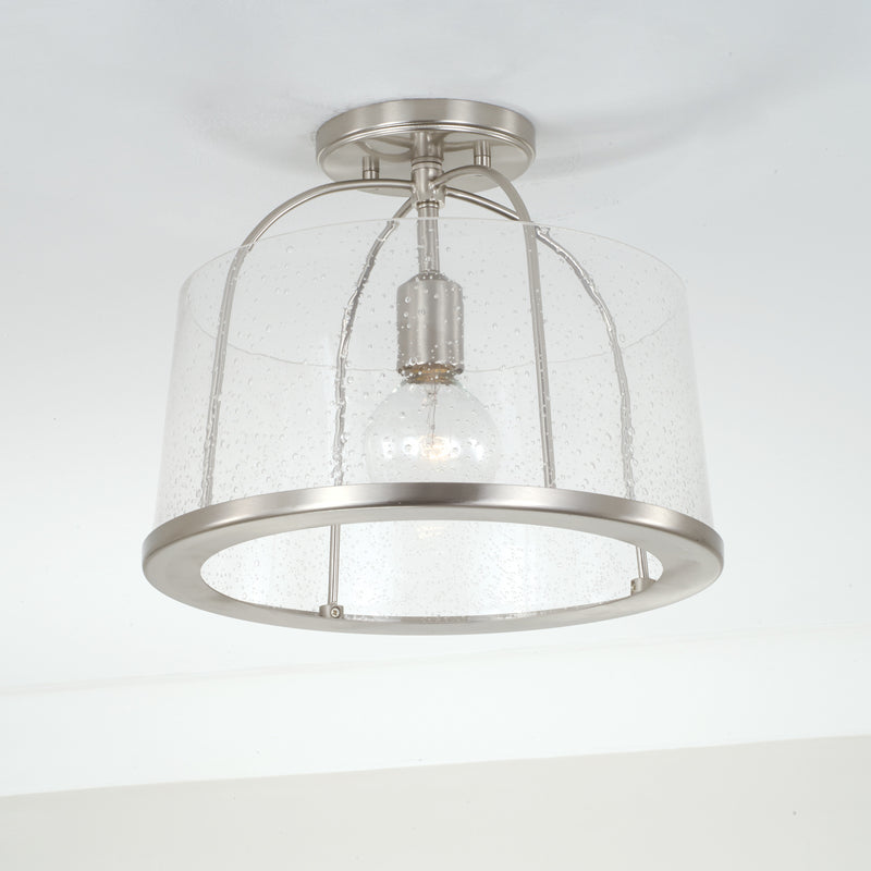 Capital Lighting 247011BN Madison One Light Semi-Flush Mount, Brushed Nickel Alternate Image 4.jpg