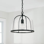 Capital Lighting 247011MB Madison One Light Flush Mount, Matte Black Alternate Image 3.jpg