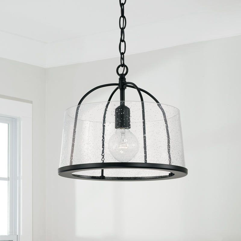 Capital Lighting 247011MB Madison One Light Flush Mount, Matte Black Alternate Image 3.jpg