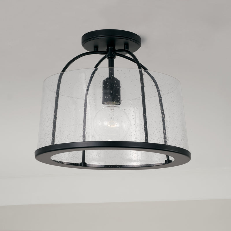 Capital Lighting 247011MB Madison One Light Flush Mount, Matte Black Alternate Image 4.jpg