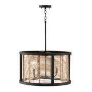 Capital Lighting 344061FK Rico Four Light Pendant, Flat Black Alternate Image.jpg